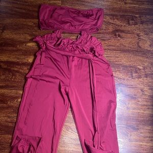 Burgundy 2piece set